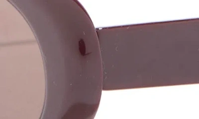 Bp. Narrow Oval Sunglasses In Brown