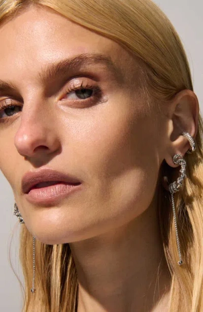 Demarson Eva Ear Cuff In Silver