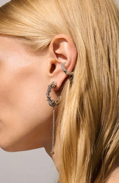Demarson Eva Ear Cuff In Silver