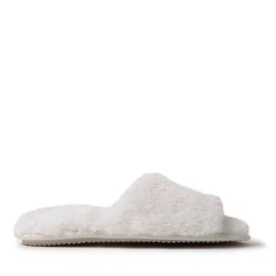 Dearfoams Lane Bridal Womens Memory Foam Slip-on Slippers In White