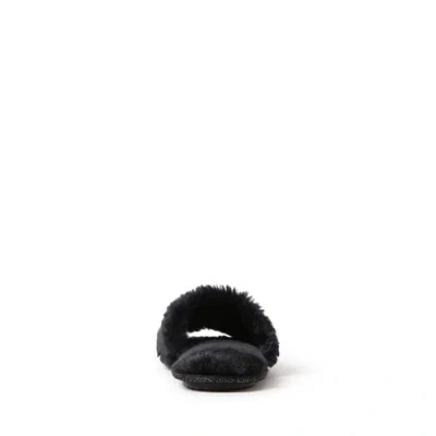 Dearfoams Lane Bridal Womens Memory Foam Slip-on Slippers In Black