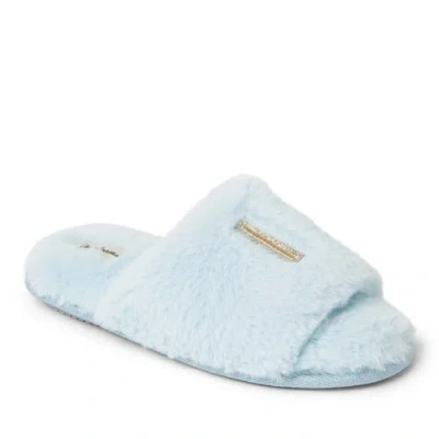 Dearfoams Lane Bridal Womens Memory Foam Slip-on Slippers In Blue