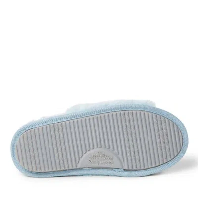 Dearfoams Lane Bridal Womens Memory Foam Slip-on Slippers In Blue