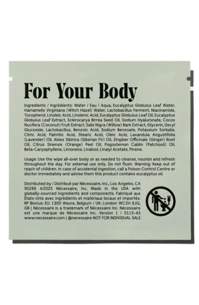 Nécessaire The Body Wipe Eucalyptus In Green