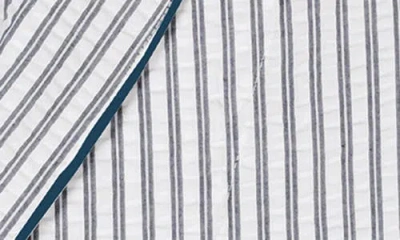 Matouk Matteo Stripe Robe In Blue