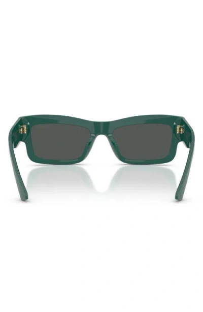 Jimmy Choo 53mm Rectangular Sunglasses In Green