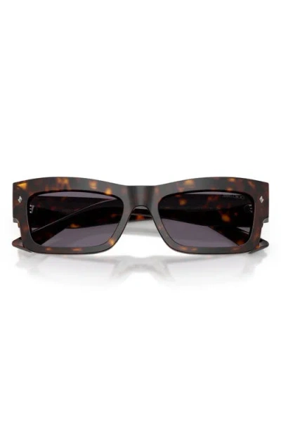 Jimmy Choo 53mm Rectangular Sunglasses In Blue