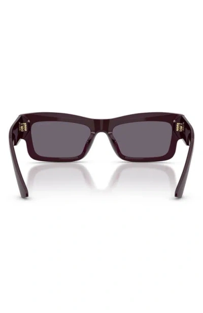 Jimmy Choo 53mm Rectangular Sunglasses In Brown
