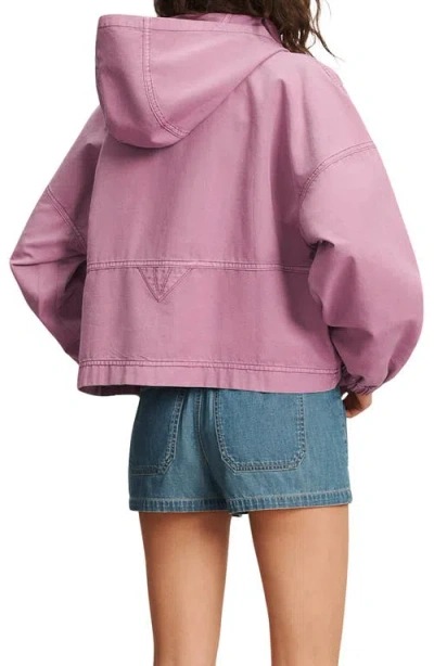 Veronica Beard Cunningham Button-front Cotton Pullover Jacket In Pink
