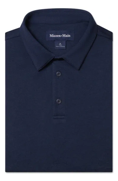 Mizzen + Main Mizzen+main Kent Solid Polo In Blue
