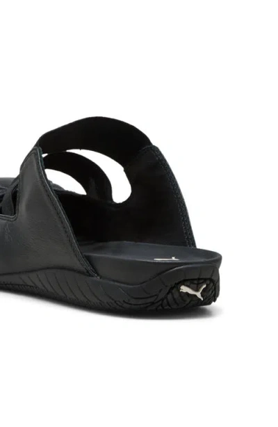 Puma Speedcat Elasticated Strap Mules In Black