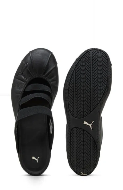 Puma Speedcat Elasticated Strap Mules In Black