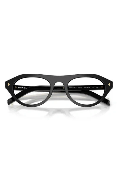 Prada 52mm Irregular Blue Light Blocking Glasses In Neutral