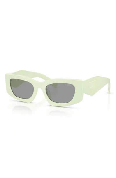 Prada 51mm Rectangular Sunglasses In Orange