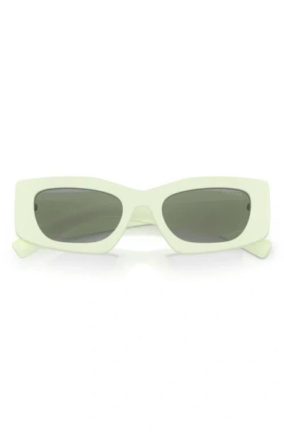 Prada 51mm Rectangular Sunglasses In Orange