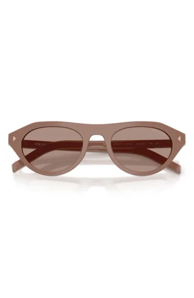 Prada 51mm Irregular Sunglasses In Gray