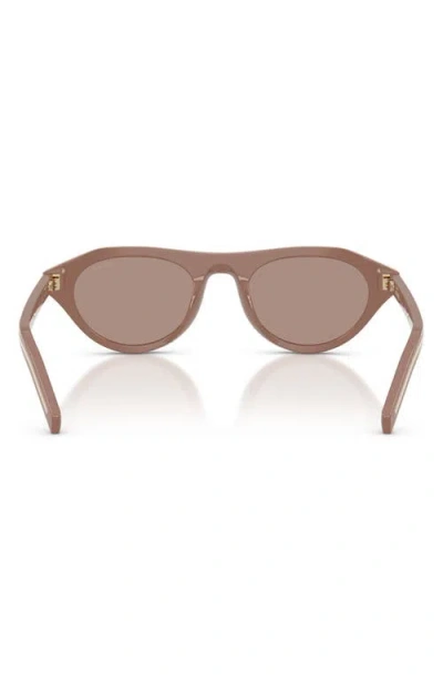 Prada 51mm Irregular Sunglasses In Gray
