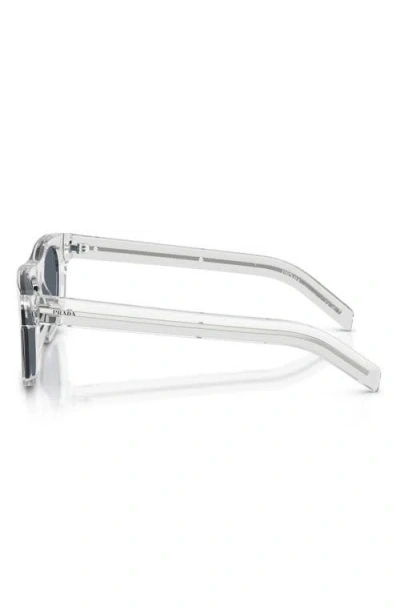 Prada Rectangle-frame Sunglasses In Metallic