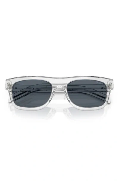 Prada Rectangle-frame Sunglasses In Metallic