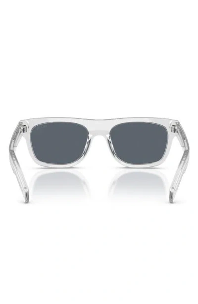 Prada Rectangle-frame Sunglasses In Metallic