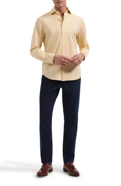 Bugatchi Devon Ooohcotton® Button-up Shirt In Orange