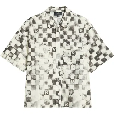 Represent Pool Side Checkerboard-print Shirt In White