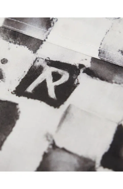 Represent Pool Side Checkerboard-print Shirt In White