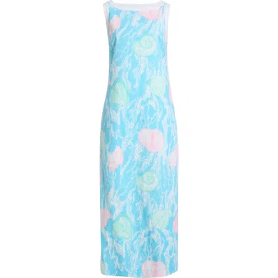 Lilly Pulitzer Eleanora Maxi Shift Romper In Blue
