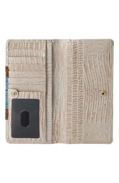 Brahmin 'ady' Croc Embossed Continental Wallet In Multi