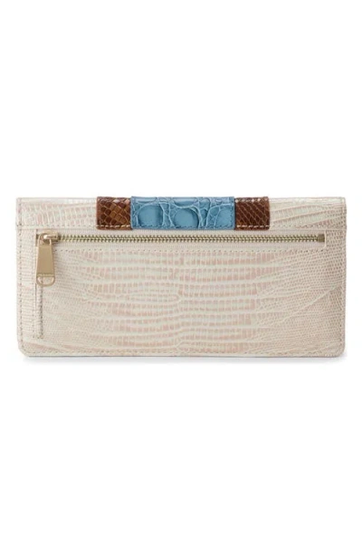 Brahmin 'ady' Croc Embossed Continental Wallet In Multi