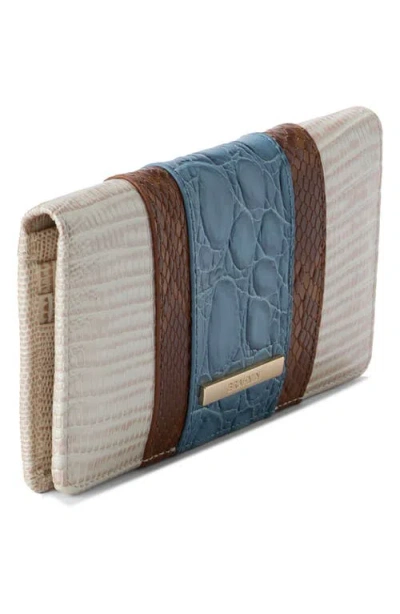 Brahmin 'ady' Croc Embossed Continental Wallet In Multi