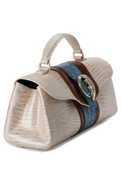 Brahmin Dayan Embossed Leather Shoulder Bag In Multi