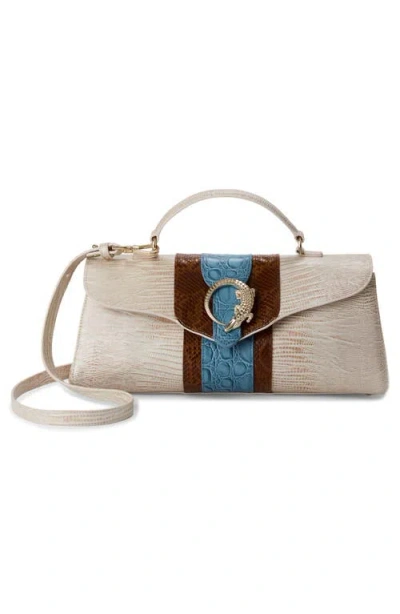 Brahmin Dayan Embossed Leather Shoulder Bag In Multi