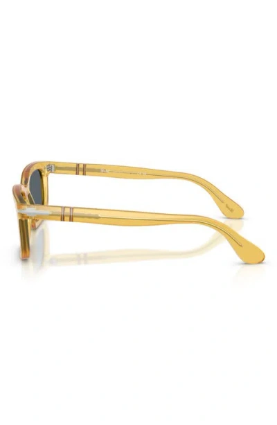Persol 53mm Rectangular Sunglasses In Gold