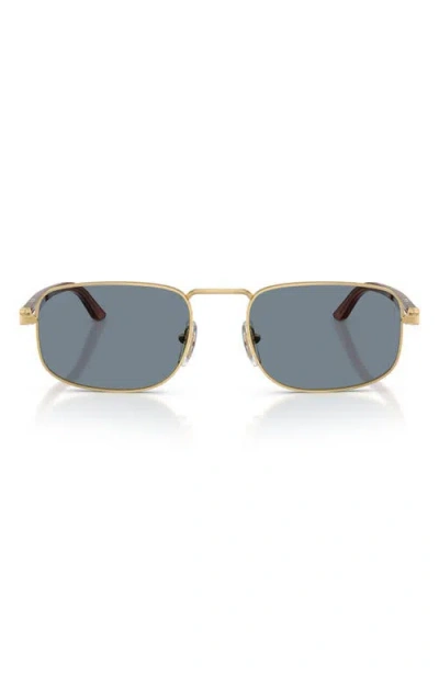 Persol Rectangle-frame Sunglasses In Gold