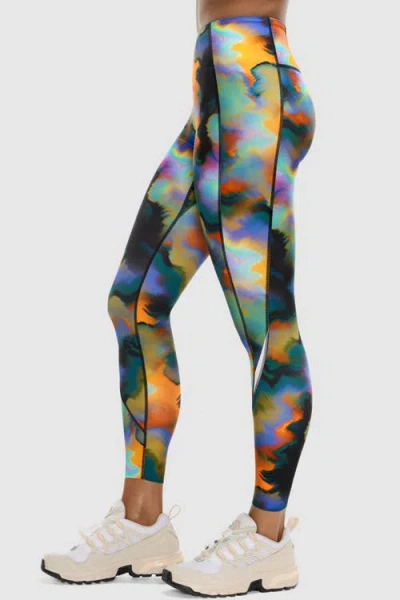 Peloton Printed Paceform Laser Perforated Legging In Multi