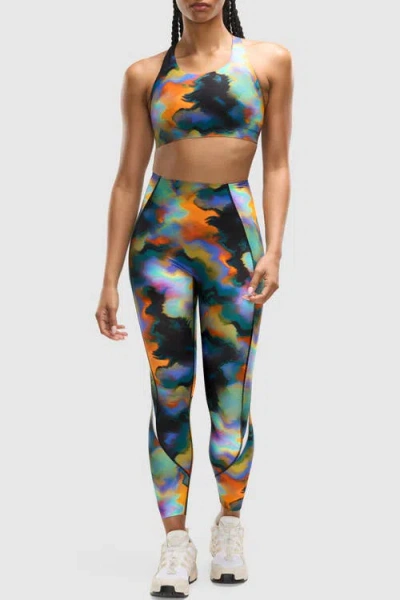 Peloton Printed Paceform Laser Perforated Legging In Multi