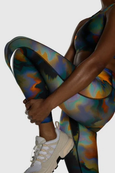 Peloton Printed Paceform Laser Perforated Legging In Multi