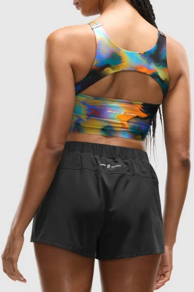 Peloton Paceform Longline Laser Perforated Bra In Multi