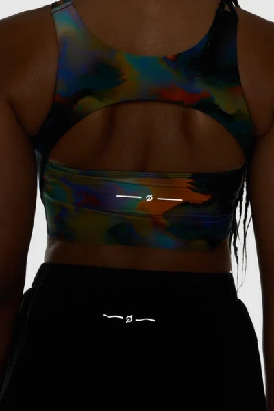 Peloton Paceform Longline Laser Perforated Bra In Multi