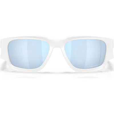 Oakley Instagator 58mm Polarized Rectangular Sunglasses In Blue