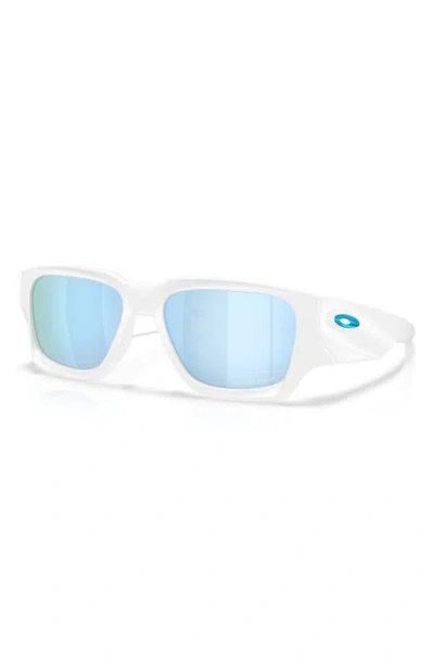 Oakley Instagator 58mm Polarized Rectangular Sunglasses In Blue