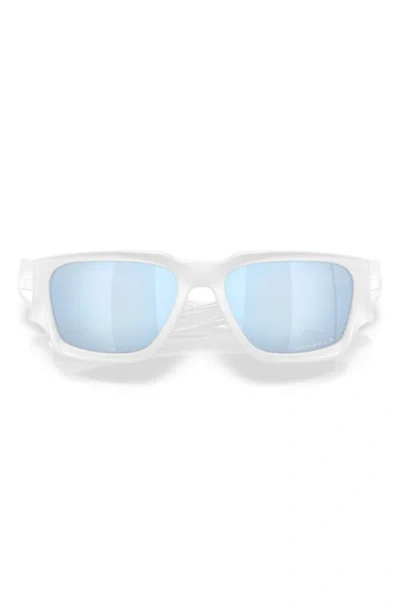 Oakley Instagator 58mm Polarized Rectangular Sunglasses In Blue