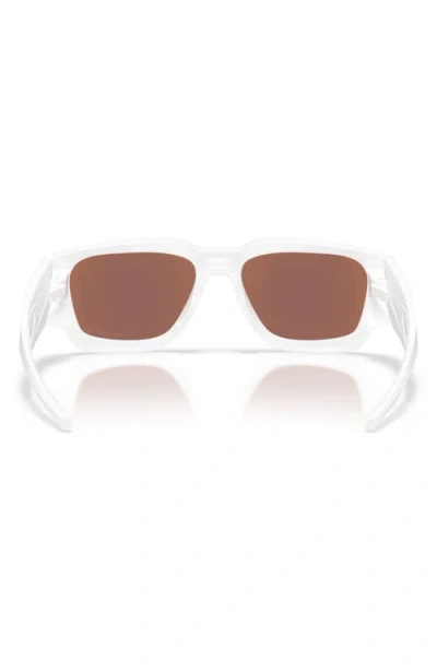 Oakley Instagator 58mm Polarized Rectangular Sunglasses In Blue