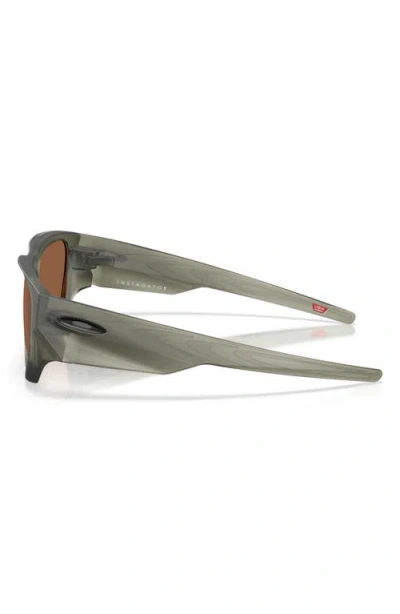 Oakley Instagator 58mm Polarized Rectangular Sunglasses In Brown