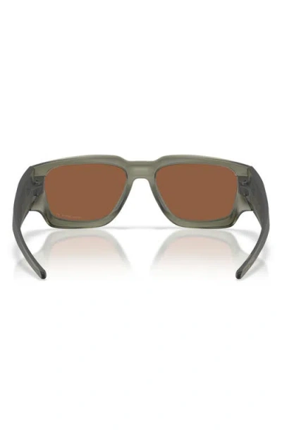 Oakley Instagator 58mm Polarized Rectangular Sunglasses In Brown