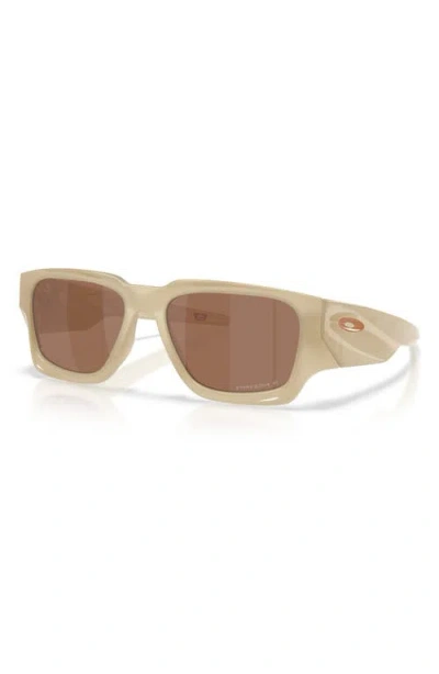 Oakley Instagator 58mm Polarized Rectangular Sunglasses In Brown