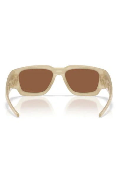 Oakley Instagator 58mm Polarized Rectangular Sunglasses In Brown