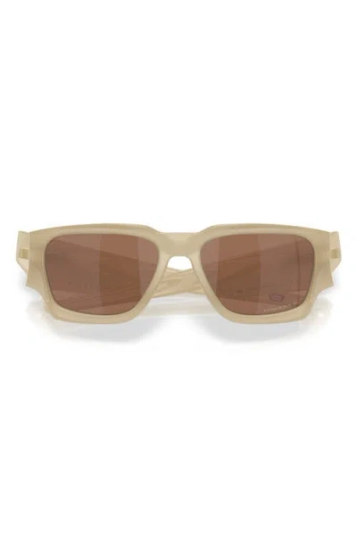 Oakley Instagator 58mm Polarized Rectangular Sunglasses In Brown