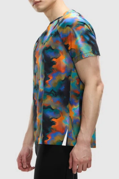 Peloton Run Interlock Stride Short Sleeve In Multi
